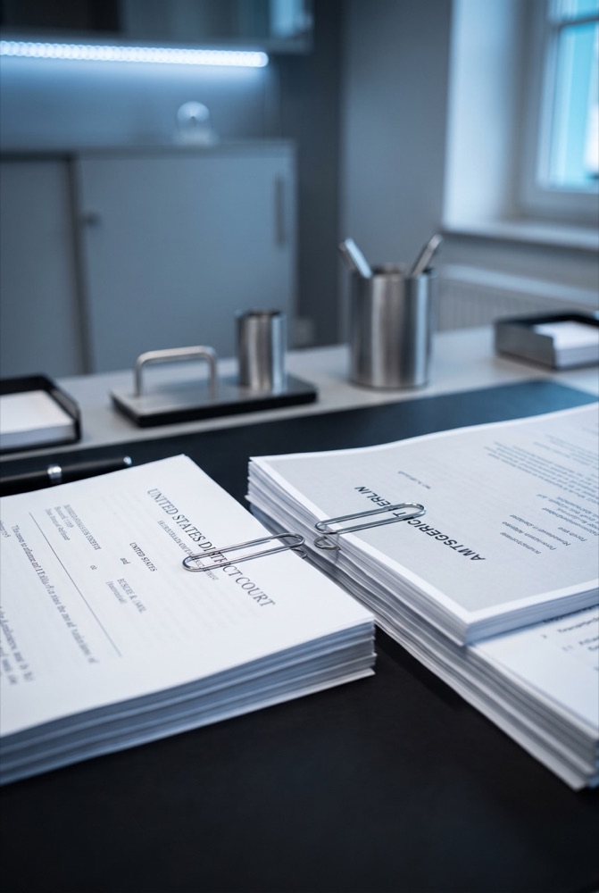 Documents comptables soigneusement classés